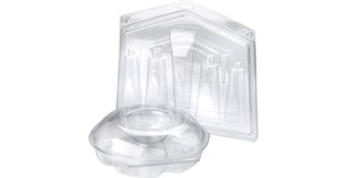 Details about   25pc Clear Clamshell Boxes 7" Retail Display Packaging Euro Hook Small Pack Med 